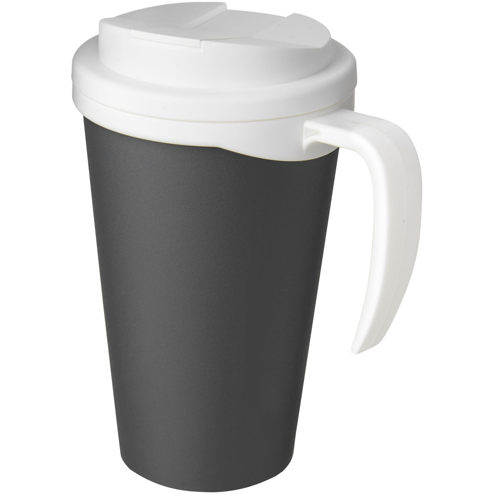 Branded Americano® Grande 350 ml mug with spill-proof lid