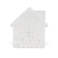 Plastic House Shaped mint container.