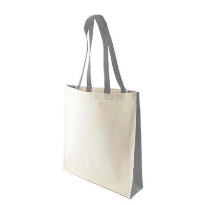 Folly 10oz Canvas Tote Bag with Coloured Handles & Gusset