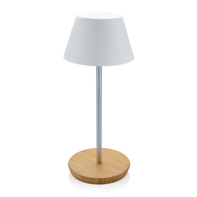 Branded Pure Glow RCS usb-rechargeable recycled plastic table lamp