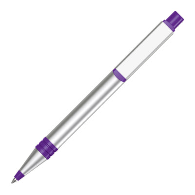 Branded VIRTUO ALUM recycled ball pen with rpet trim
