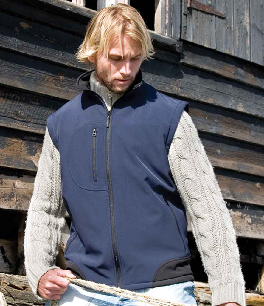 Result Soft Shell Bodywarmer Navy/Black