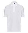 Russell Schoolgear Kids Poly/Cotton Piqué Polo Shirt White