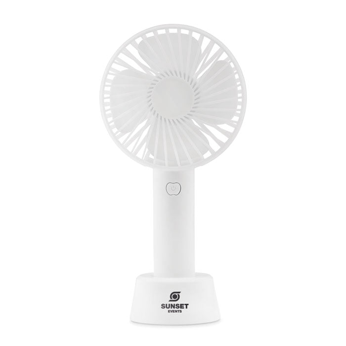 Branded USB desk fan with stand