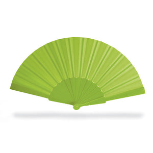 Manual hand fan with plastic handle