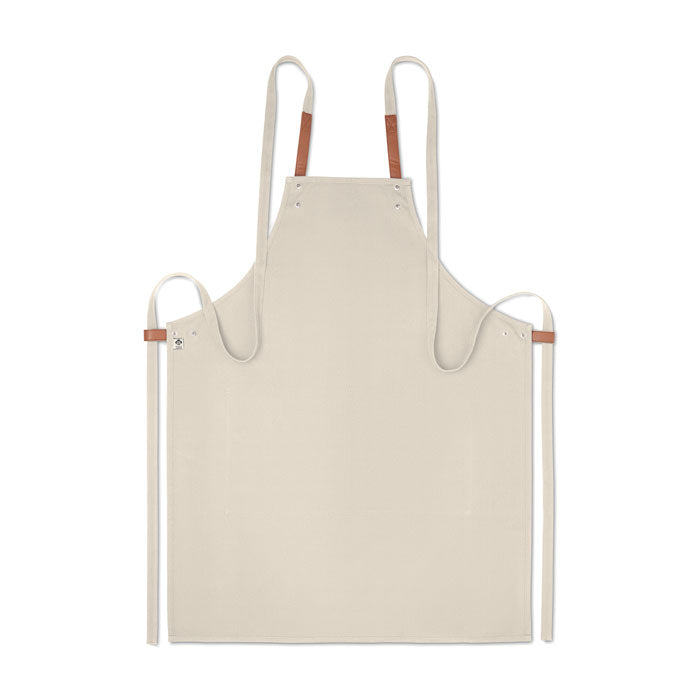 Branded Organic cotton apron 340 gr/m²