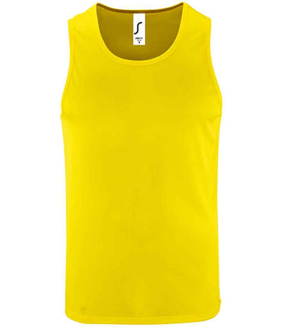 SOL'S Sporty Performance Tank Top Neon Yellow