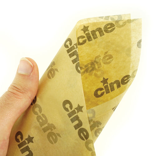 Greaseproof Printed Paper - Brown