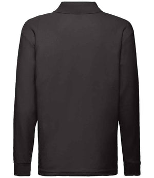 Fruit of the Loom Kids Long Sleeve Poly/Cotton Piqué Polo Shirt