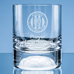 Branded 10oz Handmade Football Base Whisky Tumbler