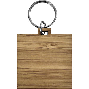 The Terren - Bamboo keyring (Square)