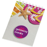 Branded Desk-Mate® spiral A7 notebook