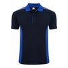 Orn Avocet Two Tone Poloshirt Navy/Royal