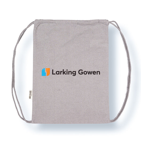Express GRS Certified, Recycled Cotton Drawstring Bag