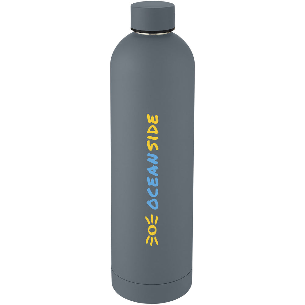 Branded Spring 1 L copper vacuum insulated bottle