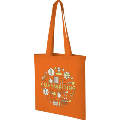 5oz Coloured Cotton Tote Bag - Orange