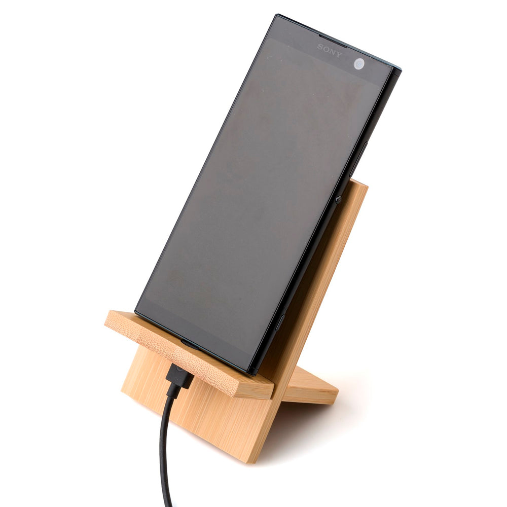 Branded Apperley Bamboo phone stand