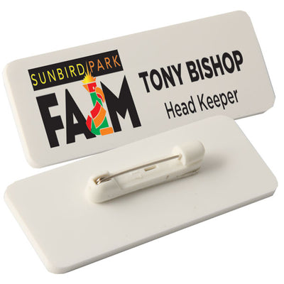 Acrylic Name Badges Printed in Full Colour