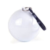 White Poncho In Plastic Ball with Split Ring Keyring