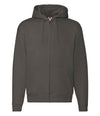 Fruit of the Loom Premium Zip Hooded Sweatshirt Charcoal