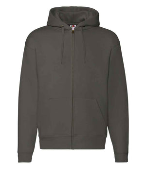 Fruit of the Loom Premium Zip Hooded Sweatshirt Charcoal