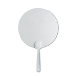 Manual hand fan with frosted surface