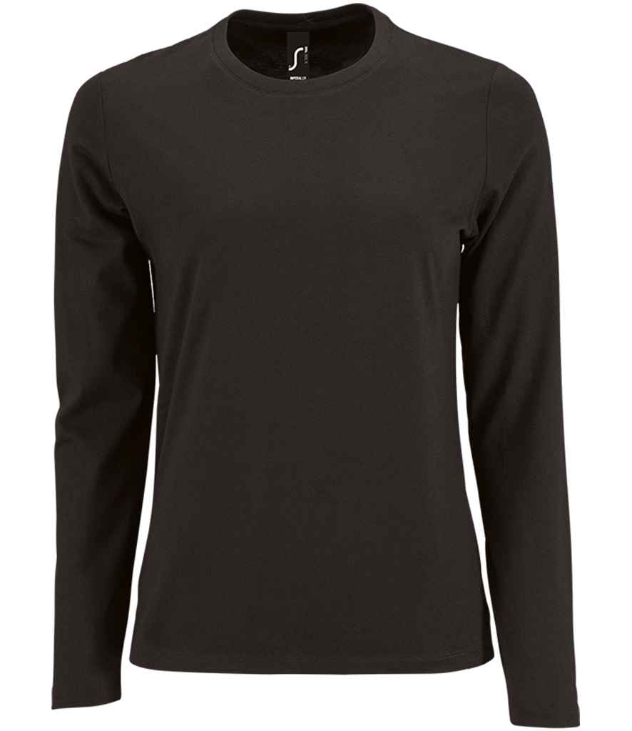 Branded SOL'S Ladies Imperial Long Sleeve T-Shirt