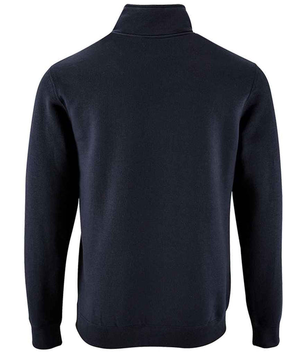 SOL'S Stan Contrast Zip Neck Sweatshirt French Navy