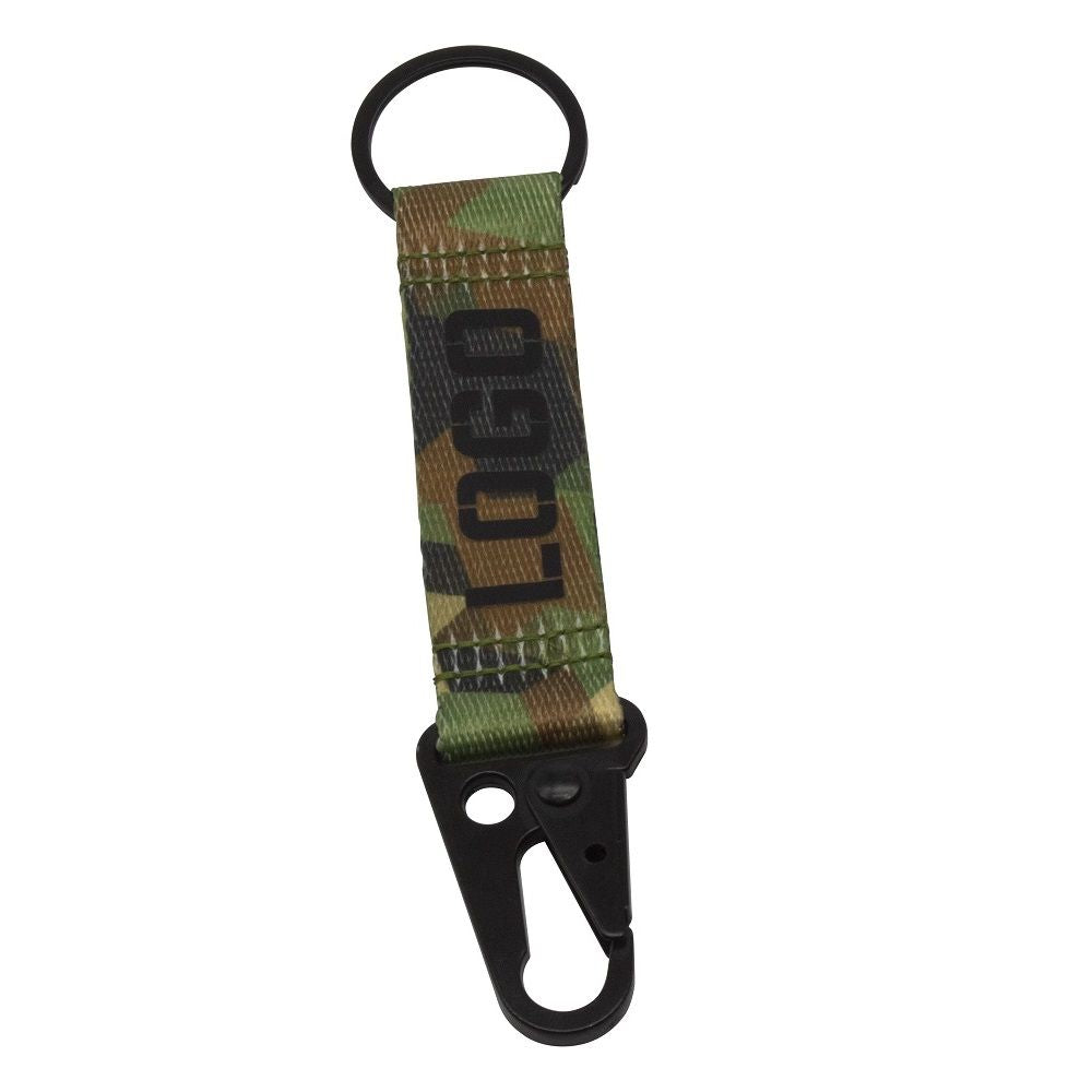 Branded 20mm Webbing Eagle Clip Keyring