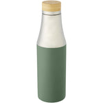 Branded Hulan 540 ml copper vacuum insulated stainless steel bottle with bamboo lid