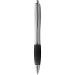Nash ballpoint pen silver barrel and black grip