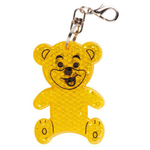 Branded Teddy Hard Reflective Keyrings
