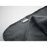RPET fleece travel blanket Grey