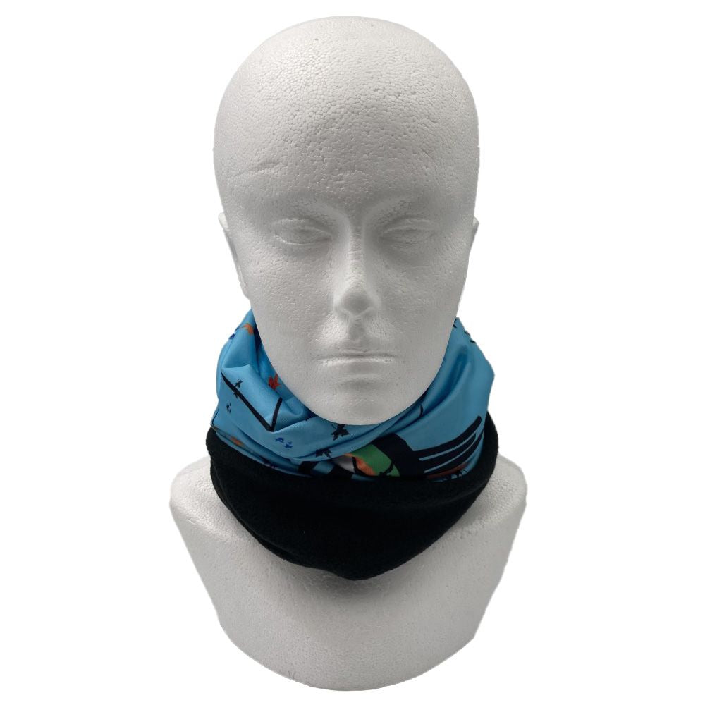 Branded Premium Full Colour Double Layer Band-It with Black Fleece