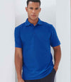 Henbury Heavy Poly/Cotton Piqué Polo Shirt Royal Blue