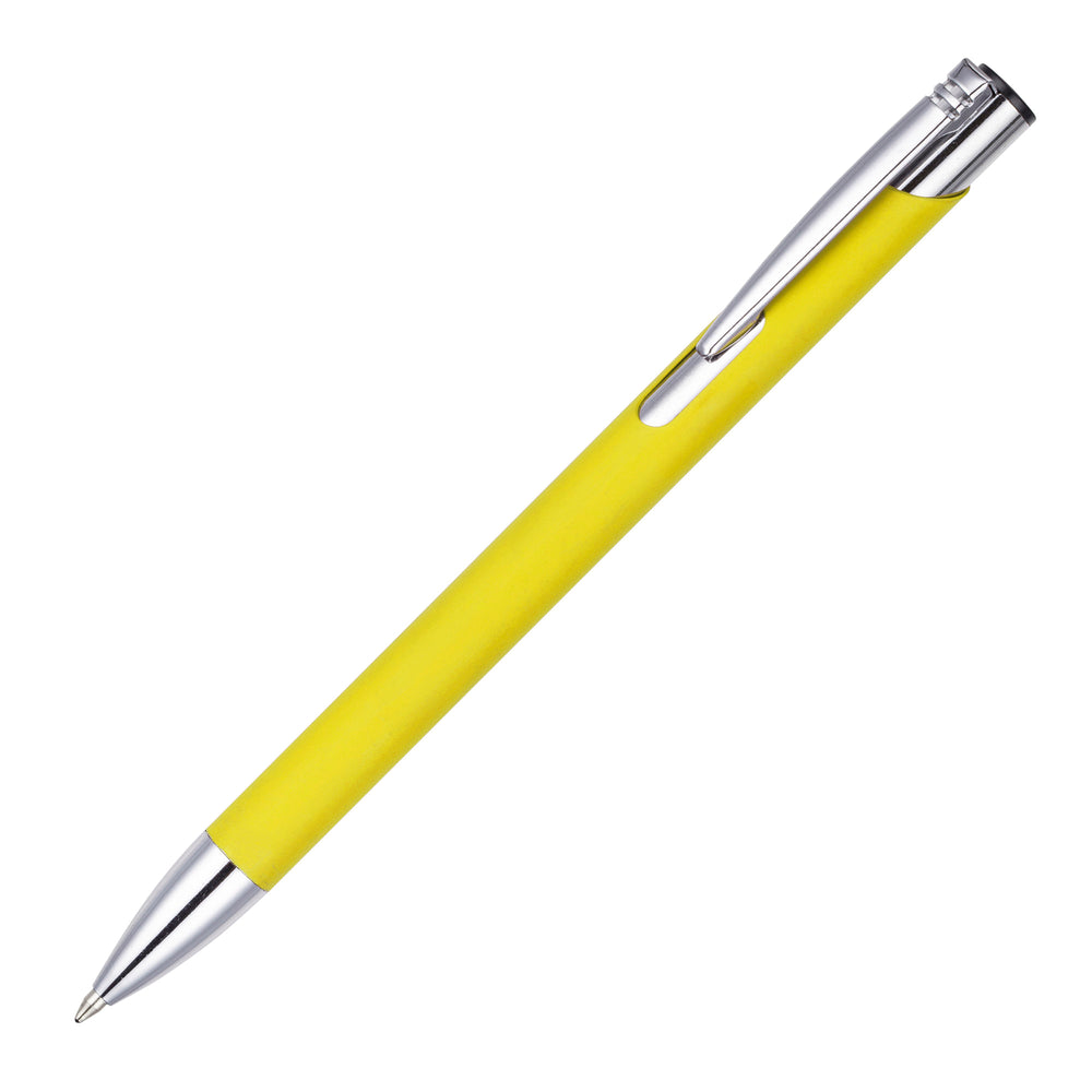MOLE-MATE ball pen with chrome trim Yellow