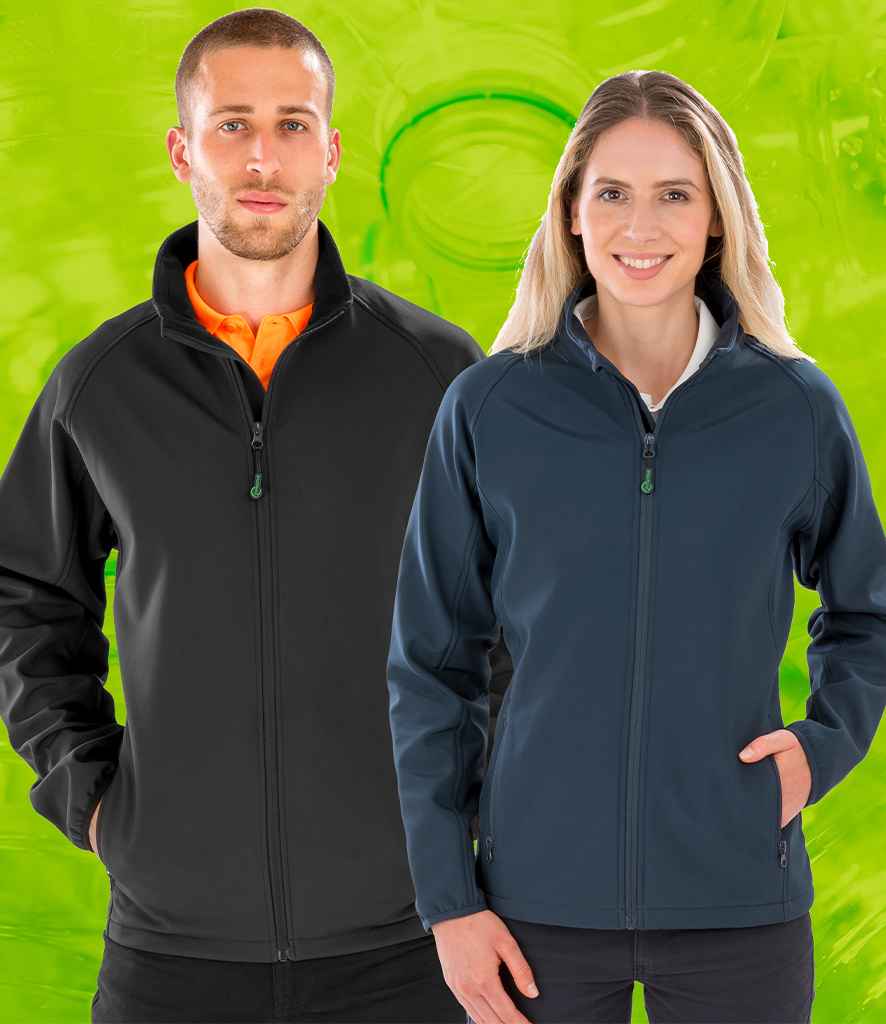 Result Genuine Recycled Ladies Printable Soft Shell Jacket Navy