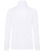 Fruit of the Loom Premium Lady Fit Sweat Jacket White