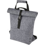 Branded Felta GRS recycled felt roll-top bike bag 13L