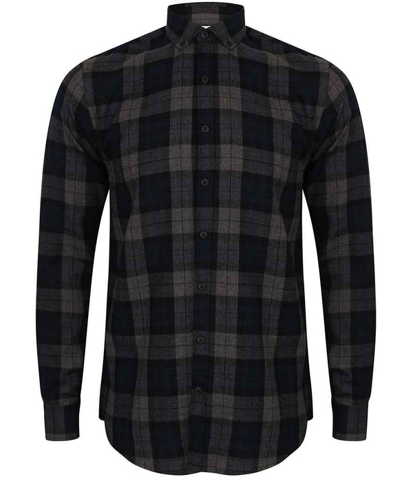 SF Men Brushed Check Casual Shirt