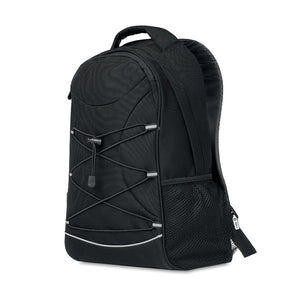 600D RPET backpack with front cords