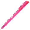 KODA FROST ball pen in pink with branding on the barrel and clip