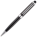 Branded ASTON STYLUS ball pen with chrome trim