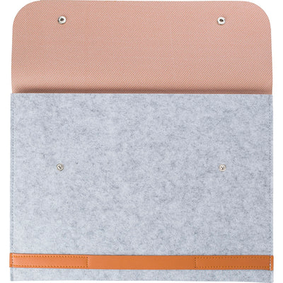 Branded Cheddon RPET felt laptop pouch