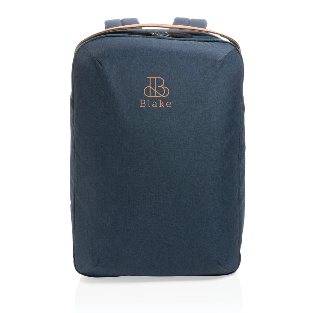 Branded Impact AWARE™ 300D two tone deluxe 15.6" laptop backpack