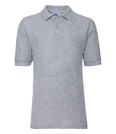 Russell Schoolgear Kids Poly/Cotton Piqué Polo Shirt Light Oxford
