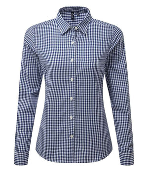 Premier Ladies Maxton Check Long Sleeve Shirt