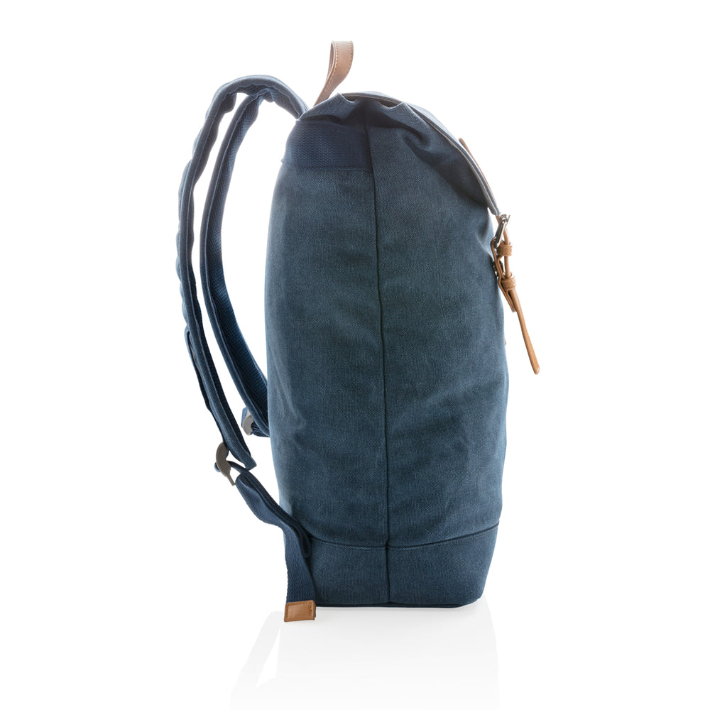 Branded Canvas laptop backpack PVC free