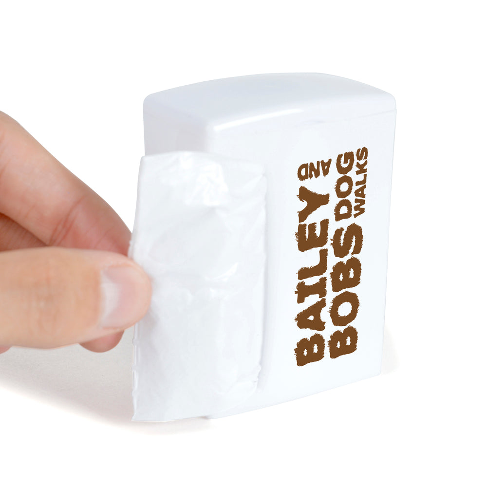 Branded Lace Cuboid Box Style ABS plastic waste bag dispenser