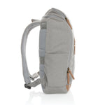 Branded Impact AWARE™ 16 oz. recycled canvas 15" laptop backpack
